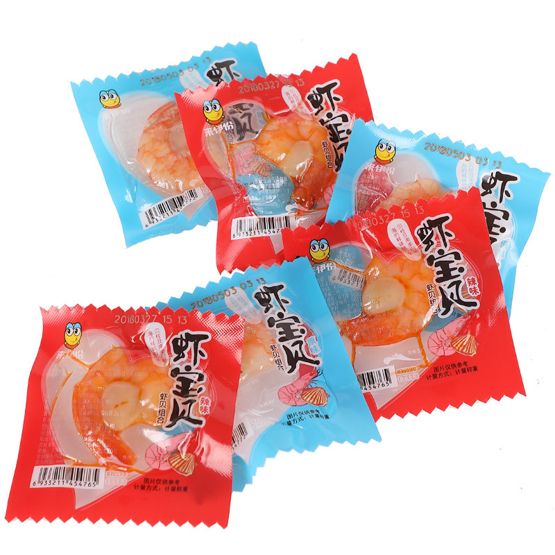 来伊份虾宝贝虾零食真空网红虾贝