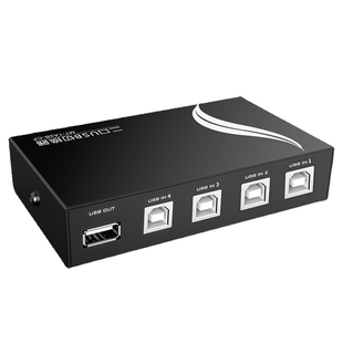 打印机共享器多台电脑共用USB网络自动切换分线器1拖2交换线一分四转换两台多接口分离扩展器1进二出笔记本xd