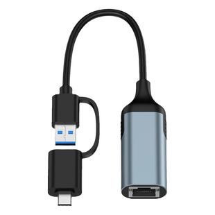 适用手机笔记本电脑平板网线转换器iPhone以太网接口充电线TypeC有线网卡千兆网口lighting头转USB数据HDMI