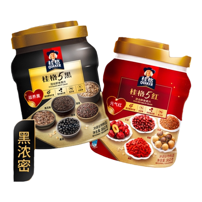 桂格5黑5红混合即食五黑麦片860g