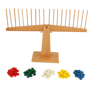 蒙特梭利数学教具幼儿园蒙台早教玩具小数数棒算数木制天平蒙氏