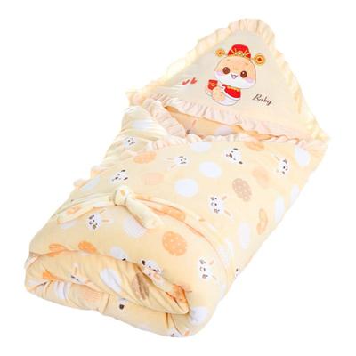 小熊客新生儿抱被纯棉秋冬加厚