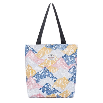 forever印花手提防泼水单肩包