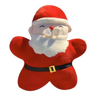 圣诞节礼物姜饼人玩偶圣诞树公仔老人装饰抱枕树玩偶客厅靠垫靠枕