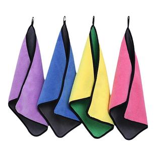 洗车毛巾加厚擦车布珊瑚绒吸水抹布汽车清洁挂式洗车专用定制LOGO