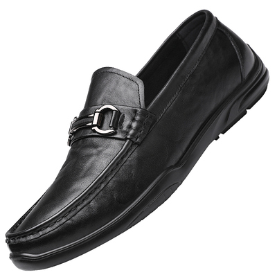 软皮软底低帮鞋红蜻蜓豆豆鞋