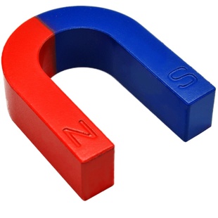 条形磁铁马蹄形U型圆形吸铁石演示大号10cmU85儿童小学科学实验器材蹄型教学磁铁套装学生用玩具初中物理教具