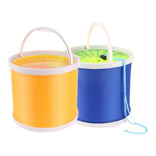 打水桶折叠钓鱼水桶活鱼桶折叠户外水桶赶海水桶便携式水桶装鱼桶