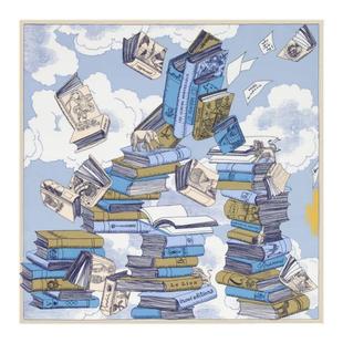 现货 INOUI EDITIONS法国高级感棉真丝披肩围巾方巾丝巾沙滩巾