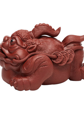 宜兴紫砂金蟾茶宠摆件精品可养