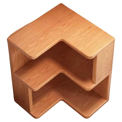 【纯实木】桌面转角书架置物架