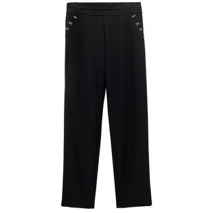 秋冬加肥加大码女裤胖mm加绒显瘦中年胖妈妈直筒休闲裤长裤 200斤