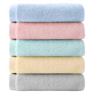 最生活儿童方巾全棉小毛巾洗脸纯棉家用吸水速干新疆长绒棉面巾