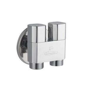 潜水艇全铜三角阀一进二出洗衣机水龙头46分三通一分二双开关阀门