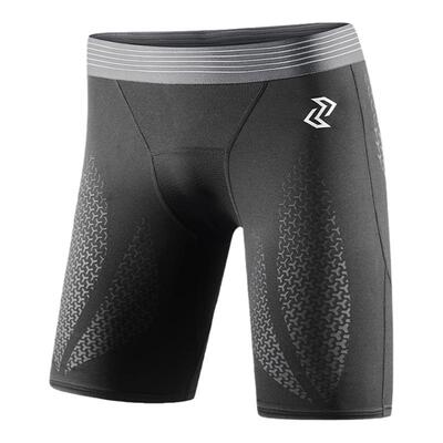 左右力量液态氨纶跑步压缩裤