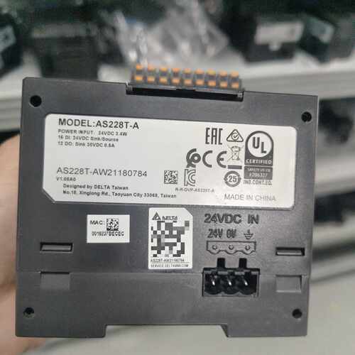 台达PLC AS228T-A，24V供电，带以太网口，1，议价商品
