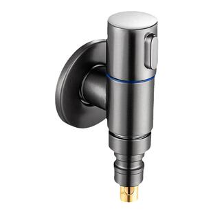 全铜一进二出洗衣机双控止水龙头双用二出两用水龙头双头角阀一体