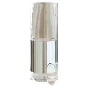 花瓶摆件客厅插花玻璃透明高直筒水培富贵竹水养鲜花高级感醒花桶