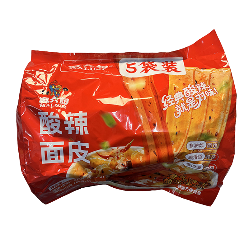 零食好忙麻六记酸辣面皮经典酸辣香四溢口感爽滑香办公宿舍代餐
