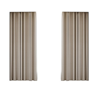 2026新款窗帘全遮光卧室客厅棉麻遮阳飘窗布料轻奢现代简约奶油风