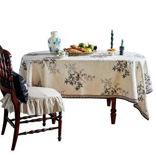 【孤品4折】蜡笔派「东方竹韵」茂林深篁桌布轻奢客厅餐桌盖布A