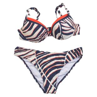 外贸欧美品牌丰满大胸大码带钢托聚拢收腰显瘦连体泳衣女高档泳装