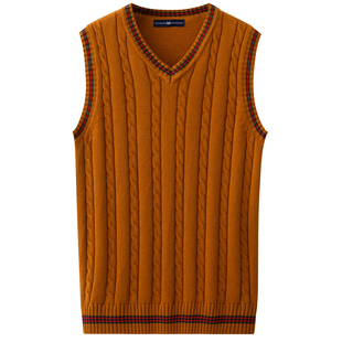 毛衣马甲男V领2025年冬季毛背心韩版无袖针织衫坎肩休闲毛线背心