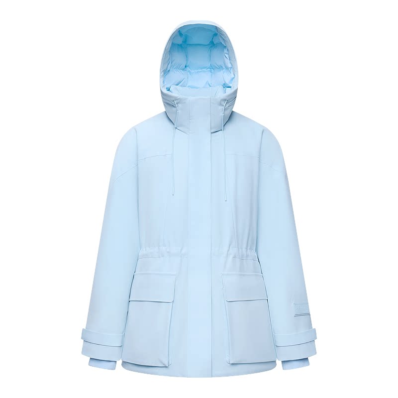 LILY法奢白金新款连帽羽绒服