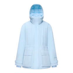 LILY法奢白金新款连帽羽绒服