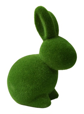 复活节兔子泡沫桌面装饰摆件