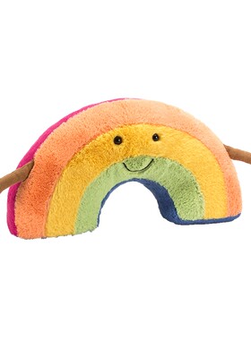 Jellycat趣味彩虹毛绒公仔