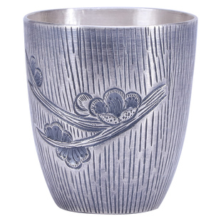 手工银酒杯纯银999足银白酒杯1两2两杯小酒杯白酒盅家用酒具酒器