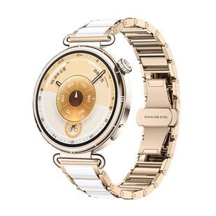 适用华为手表gt6表带女款gt5pro陶瓷白watch5专用女士WATCH3PRO高级gt4新款智能运动gt3男士4pro腕表春夏配件