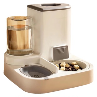 猫碗狗碗自动喂食器猫食盆猫咪粮双碗饮水碗一体保护颈椎宠物用品