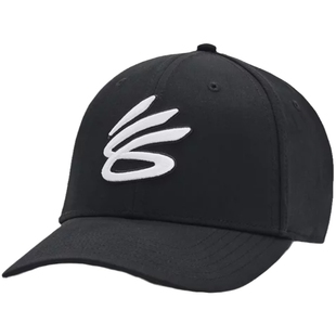 安德玛UA帽子男帽百搭新款休闲棒球帽运动帽1380010-001