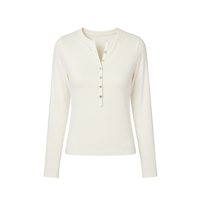 Henley经典修身亨利衫长袖T恤