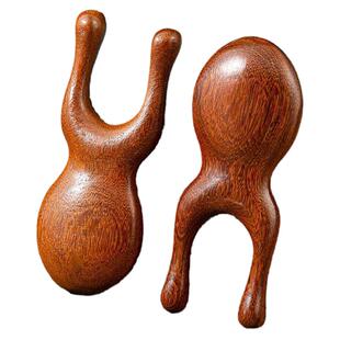 按摩梳檀木眼部脸部鼻梁小青蛙按摩器头部经络面部刮美鼻器家中用