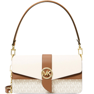 【新年礼物】Michael Kors/MK 女士法棍包腋下包双肩带单肩小方包