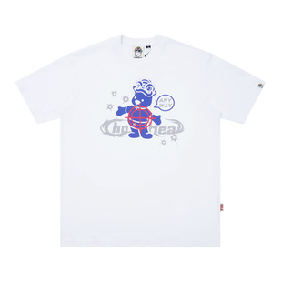 HEA x i.t:CHOCOOLATE潮牌醒狮纯棉小熊短袖T恤男女同款情侣宽松