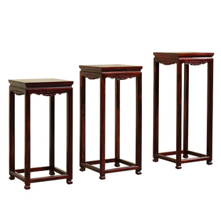 印尼黑酸枝花架实木中式客厅吊兰阔叶黄檀仿古绿萝整装室内花架子