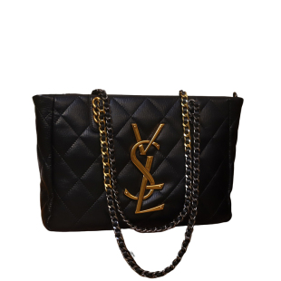 轻奢大气百搭菱格链条包女黑色大容量托特包高级感通勤单肩斜挎包