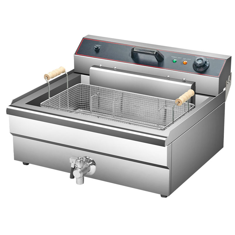 电炸炉商用大容量油炸锅定时炸炉炸薯条炸鸡炸油条单缸双缸油炸机