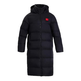 准者长款羽绒服男国旗款冬季加厚保暖大码防风防泼水运动连帽外套