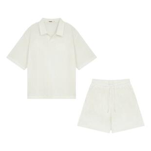 【航海假日系列】BODYDREAM老钱风镂空POLO衫海鸥领短袖t恤/短裤