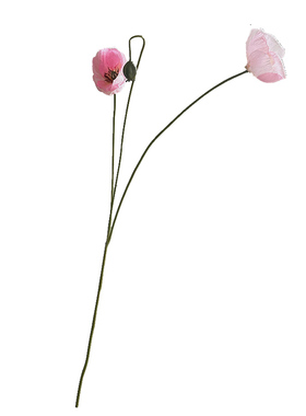 鸟与花家虞美人家居装饰仿真花