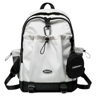 TRUFFLE潮牌双肩包男大学生书包女高中初中生大容量电脑旅行背包