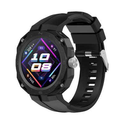 适用于华为gtcyber手表表带同款改装一体闪变表壳Watchgtcyber硅胶腕带HUAWEI智能手表男女运动时尚个性替换