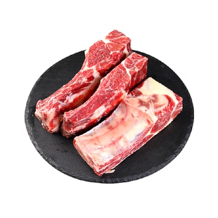 祁连天宝牛排骨甘肃祁连山黄牛牛排骨切块四肋排牛肋排烧烤食材