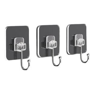 挂钩强力粘胶墙壁贴厨房承重透明无痕挂勾贴钩免打孔钩子粘贴粘钩