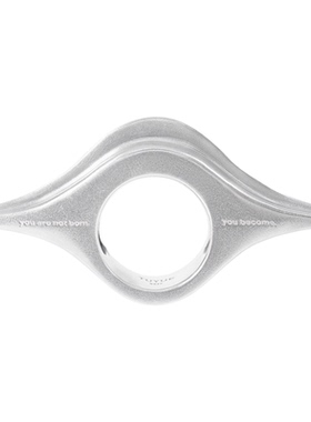 TUYUE涂月925银镀18K金黑洞戒指